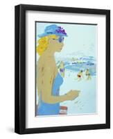 Beach-Diana Ong-Framed Giclee Print