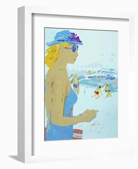 Beach-Diana Ong-Framed Giclee Print