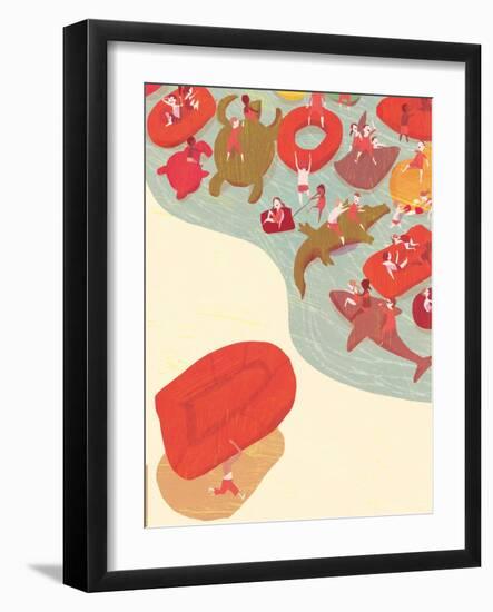 Beach-A Richard Allen-Framed Giclee Print