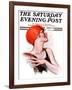 "Beachball," Saturday Evening Post Cover, July 12, 1924-James Calvert Smith-Framed Giclee Print