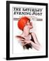 "Beachball," Saturday Evening Post Cover, July 12, 1924-James Calvert Smith-Framed Giclee Print