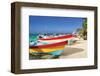 Beachboats Isla Mujeres Mexico-null-Framed Art Print