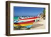 Beachboats Isla Mujeres Mexico-null-Framed Art Print