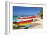 Beachboats Isla Mujeres Mexico-null-Framed Art Print