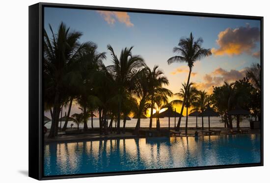 Beachcomber Dinarobin Hotel, Le Morne Brabant Peninsula, Black River, West Coast, Mauritius-Jon Arnold-Framed Stretched Canvas