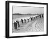 Beachcombers Searching Brighton Beach for Treasure-null-Framed Photographic Print