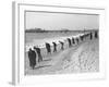 Beachcombers Searching Brighton Beach for Treasure-null-Framed Photographic Print
