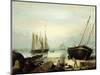 Beached for Repairs, Duncan's Point, Gloucester, 1848-Fitz Henry Lane-Mounted Giclee Print