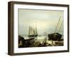 Beached for Repairs, Duncan's Point, Gloucester, 1848-Fitz Henry Lane-Framed Giclee Print