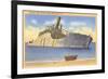 Beached Ship off Cape May Point, New Jersey-null-Framed Premium Giclee Print