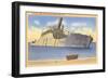 Beached Ship off Cape May Point, New Jersey-null-Framed Art Print