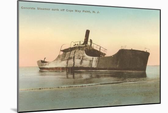 Beached Steamer, Cape May, New Jersey-null-Mounted Art Print