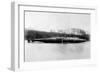 Beached Submarine-null-Framed Art Print