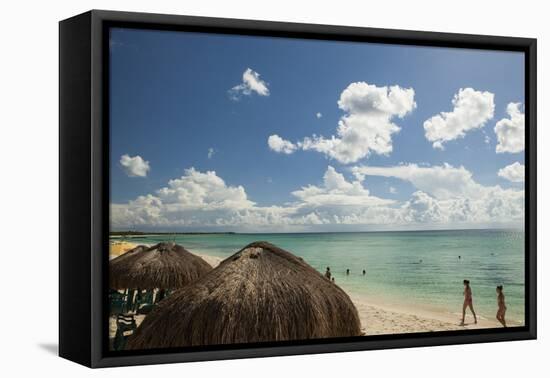 Beaches and Resorts on the West Side of Isla Cozumel, Mexico-Michel Benoy Westmorland-Framed Stretched Canvas