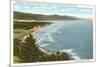 Beaches, Oregon Coast Highway-null-Mounted Premium Giclee Print