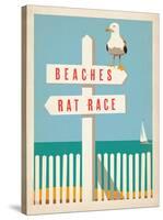 Beaches vs. Rat Race-Anderson Design Group-Stretched Canvas