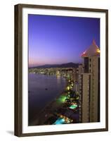 Beachfront, Acapulco, Mexico-Walter Bibikow-Framed Premium Photographic Print