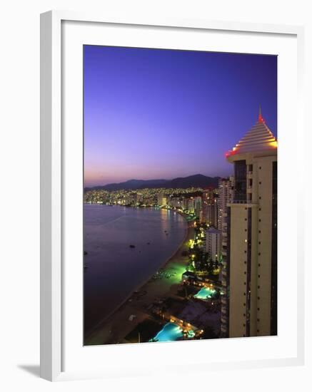 Beachfront, Acapulco, Mexico-Walter Bibikow-Framed Premium Photographic Print