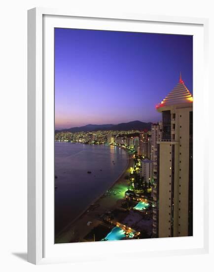 Beachfront, Acapulco, Mexico-Walter Bibikow-Framed Premium Photographic Print