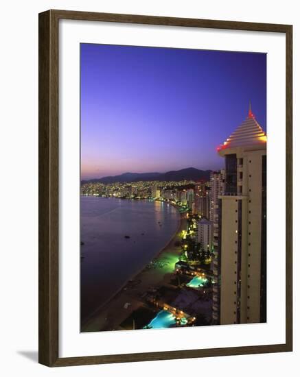 Beachfront, Acapulco, Mexico-Walter Bibikow-Framed Premium Photographic Print