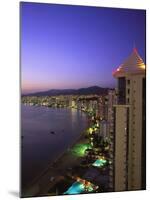 Beachfront, Acapulco, Mexico-Walter Bibikow-Mounted Premium Photographic Print