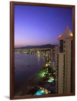 Beachfront, Acapulco, Mexico-Walter Bibikow-Framed Photographic Print