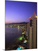 Beachfront, Acapulco, Mexico-Walter Bibikow-Mounted Photographic Print