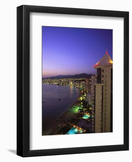 Beachfront, Acapulco, Mexico-Walter Bibikow-Framed Photographic Print