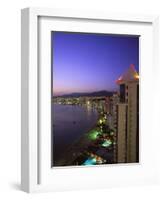 Beachfront, Acapulco, Mexico-Walter Bibikow-Framed Photographic Print