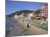 Beachfront, Alassio, Italian Riviera, Liguria, Italy-Gavin Hellier-Mounted Photographic Print
