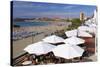 Beachfront Bar, Playa De Las Vistas, Los Cristianos, Tenerife, Canary Islands, 2007-Peter Thompson-Stretched Canvas