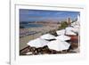 Beachfront Bar, Playa De Las Vistas, Los Cristianos, Tenerife, Canary Islands, 2007-Peter Thompson-Framed Photographic Print