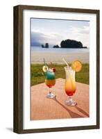 Beachfront Cocktails at Pantai Tanjung Rhu-Gavin Hellier-Framed Photographic Print