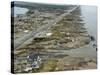 Beachfront Home Stands Among the Debris in Gilchrist, Texas after Hurricane Ike Hit the Area-null-Stretched Canvas