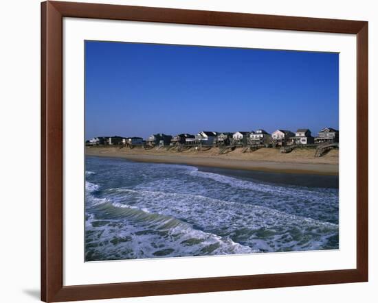 Beachfront Homes, Atlantic, Nags Head-Barry Winiker-Framed Photographic Print