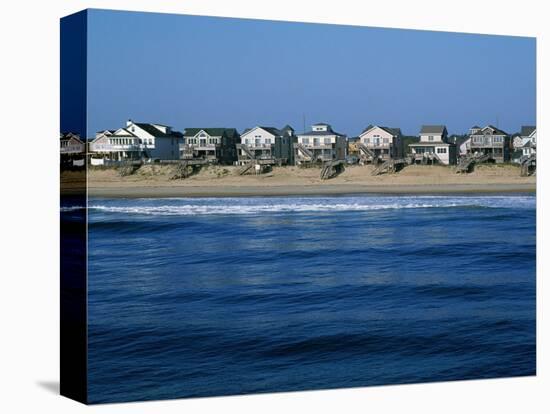 Beachfront Homes, Atlantic, Nags Head-Barry Winiker-Stretched Canvas