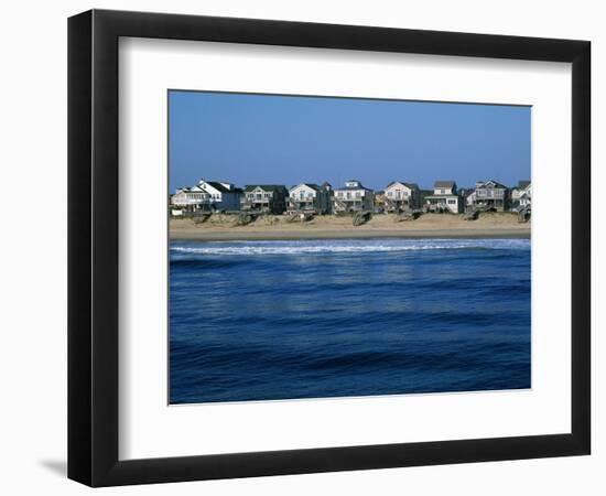 Beachfront Homes, Atlantic, Nags Head-Barry Winiker-Framed Photographic Print