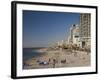 Beachfront Hotels in Late Afternoon, Tel Aviv, Israel-Walter Bibikow-Framed Photographic Print