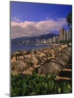 Beachfront on Playa Icacos, Acapulco, Mexico-Walter Bibikow-Mounted Photographic Print