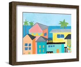 Beachfront Property 1-Jan Weiss-Framed Art Print