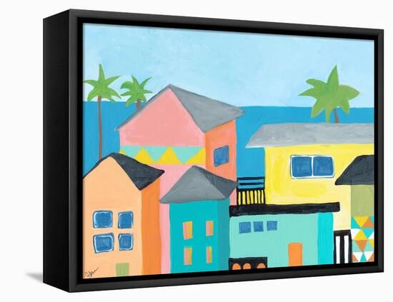 Beachfront Property 1-Jan Weiss-Framed Stretched Canvas