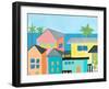 Beachfront Property 1-Jan Weiss-Framed Art Print