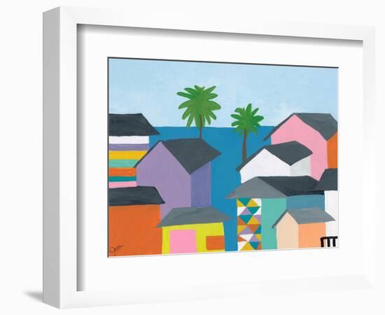 Beachfront Property 2-Jan Weiss-Framed Art Print