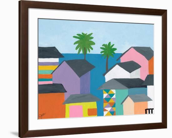 Beachfront Property 2-Jan Weiss-Framed Art Print