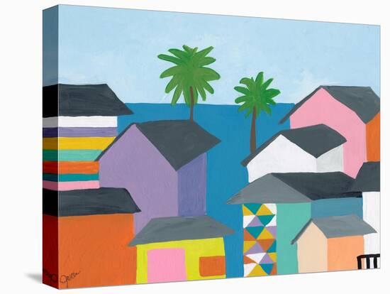 Beachfront Property 2-Jan Weiss-Stretched Canvas