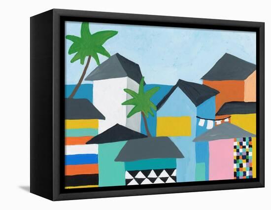 Beachfront Property 3-Jan Weiss-Framed Stretched Canvas