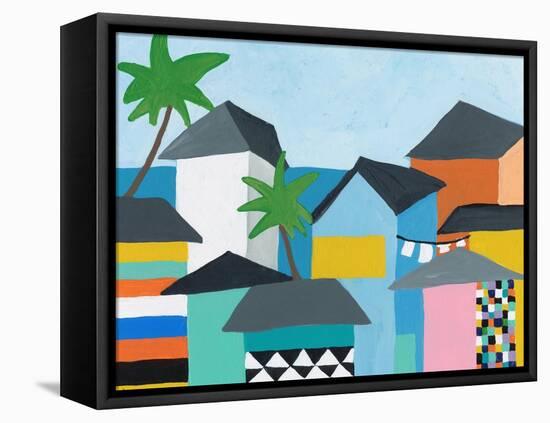 Beachfront Property 3-Jan Weiss-Framed Stretched Canvas