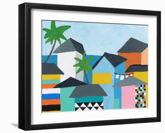 Beachfront Property 3-Jan Weiss-Framed Art Print