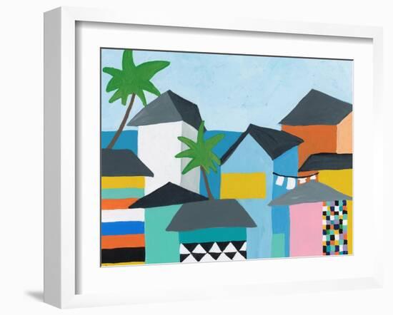 Beachfront Property 3-Jan Weiss-Framed Art Print