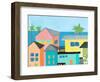 Beachfront Property One-Jan Weiss-Framed Art Print